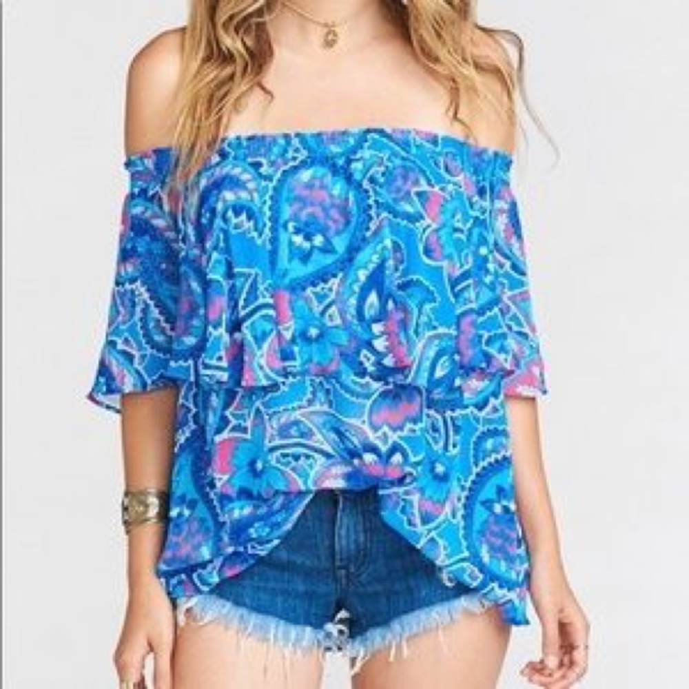 Show Me Your Mumu Bungalow Top - Blueberry 💙
